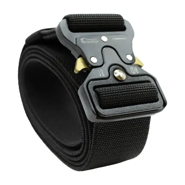 Ремень Tramp Stretch Belt черный UTRGB-007 эластичный полиэстер 125см для активного отдыха