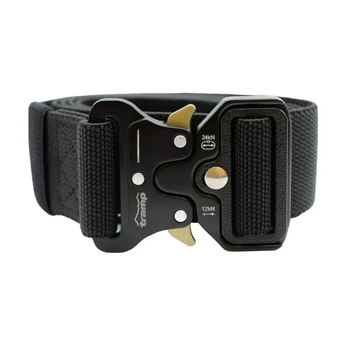 Ремень Tramp Stretch Belt черный UTRGB-007 эластичный полиэстер 125см для активного отдыха