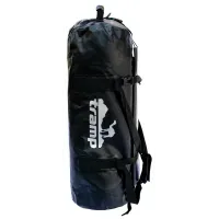 Гермосумка TRAMP PVC 60л Black: водонепроницаемый баул для туризма и сплавов, с ручками и ремнем