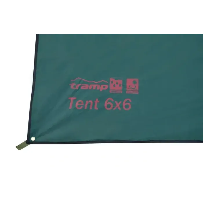 Тент для навісу від дощу Tramp Tent 6 х 6 зелений UTRT-103. Брезент водонепроникний для пікніка, туризму