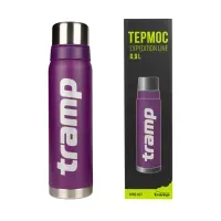 Термос Tramp Expedition Line 0.9л UTRC-027 серый, нержавеющая сталь, для туризма и рыбалки