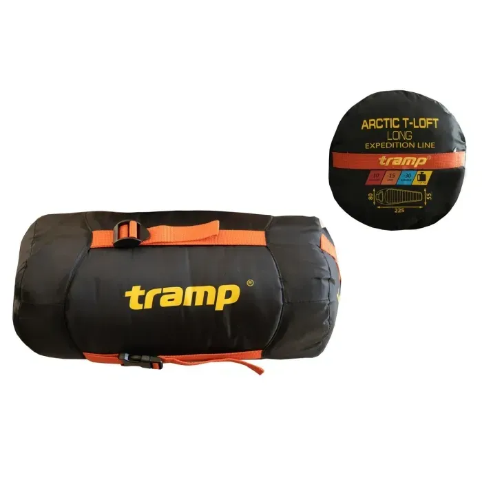 Спальний мішок Tramp Arctic Long -30°C кокон лівий зимовий для туризму, походів, 4 сезони
