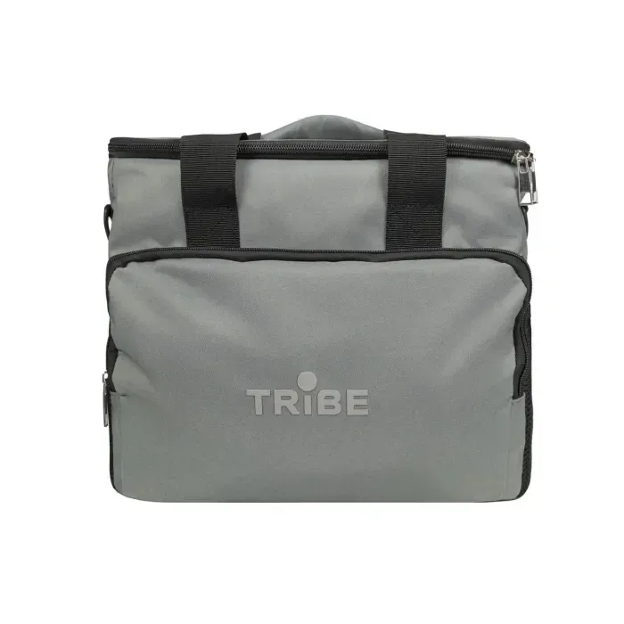 Термосумка Tribe Cooler 15 л, серая, сумка-холодильник для еды, пикника и пляжа с плечевым ремнем и карманами