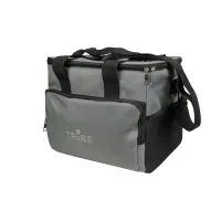 Термосумка Tribe Cooler 15 л, серая, сумка-холодильник для еды, пикника и пляжа с плечевым ремнем и карманами