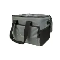 Термосумка Tribe Cooler 15 л, серая, сумка-холодильник для еды, пикника и пляжа с плечевым ремнем и карманами
