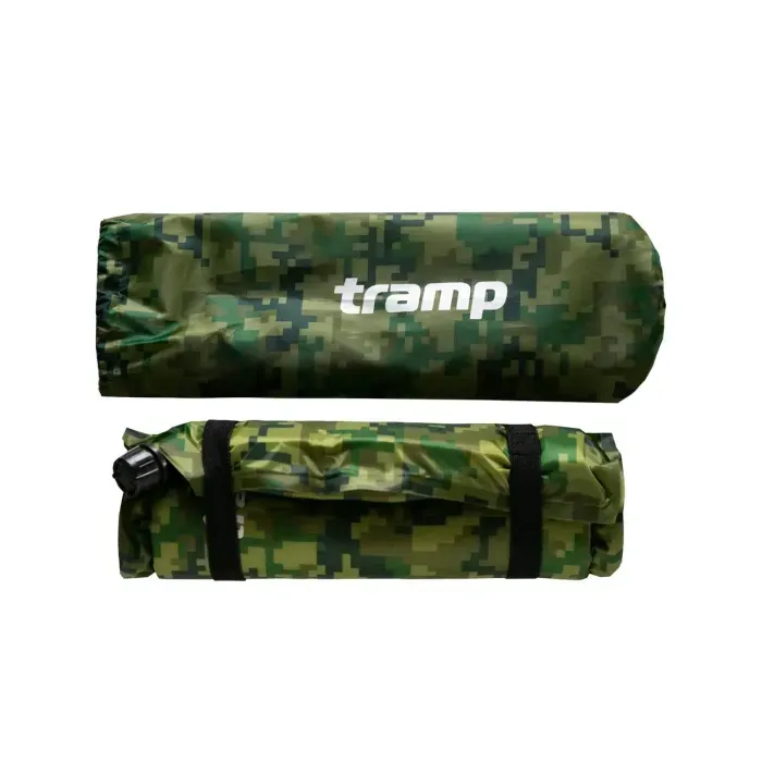 Самонадувная сидушка Tramp Camo 30х40х5 см для туризма и рыбалки: комфорт и тепло