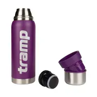 Термос TRAMP Expedition 0.75 л фиолетовый UTRC-031: нержавеющая сталь, для напитков, с чашкой, 24ч тепло