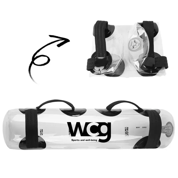 Сумка для тренувань WCG Water Bag (Аквамішок, 20кг) + Насос, Фітнес тренажер для дому/залу
