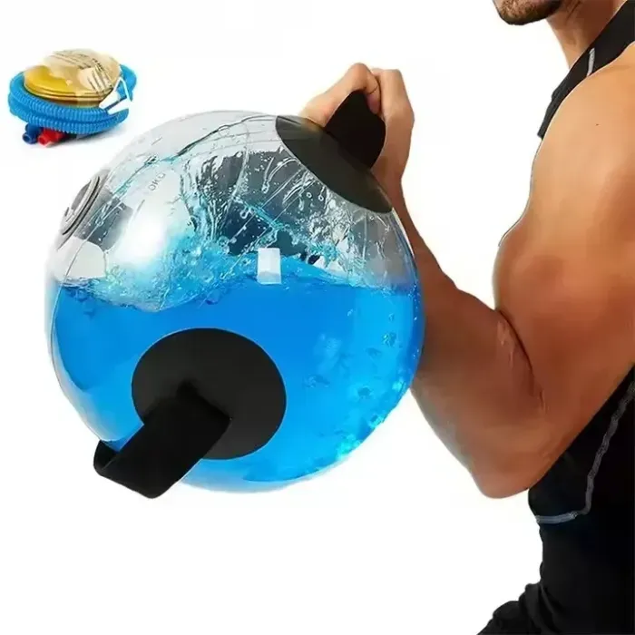 WCG Water Ball: аква-мешок для тренировок (30x42 см, до 15 кг), водоналивной мяч, насос в комплекте