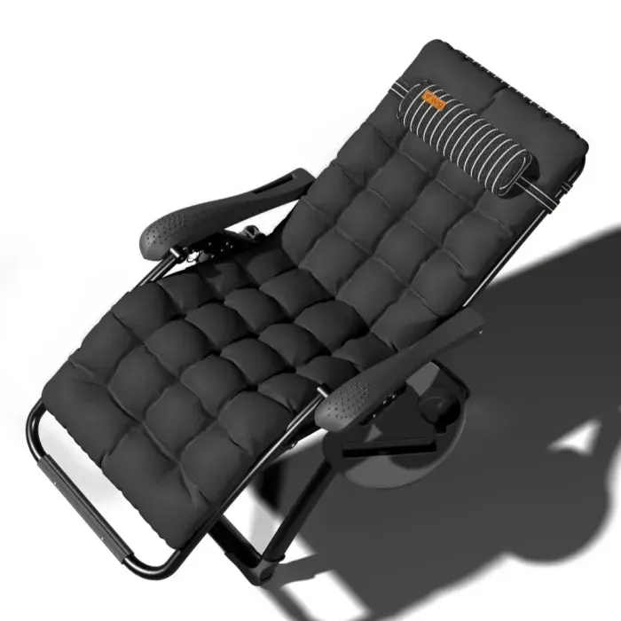 Розкладачка з матрацом Zero Gravity Mafia WCG S13-PP Чорний. Розкладний шезлонг