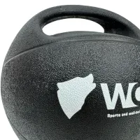 Медбол WCG 6 кг (27 см) для фитнеса и кроссфита: медицинский мяч для тренировок дома и в зале