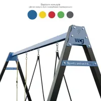 Комплект! Каркас для дитячих гойдалок WCG 2 Elite Play Frame + Гойдалка гніздо Elips + пластикові гойдалки