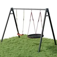 Комплект! Каркас для дитячих гойдалок WCG 2 Elite Play Frame + Гойдалка гніздо Elips + пластикові гойдалки