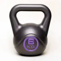 Гиря 6 кг виниловая WCG для кроссфита, фитнеса