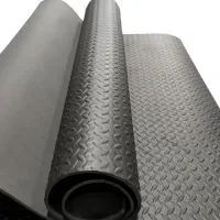 Коврик для фитнеса WCG EVA 118x237см, напольный, для йоги, пилатеса, спортзала, черный