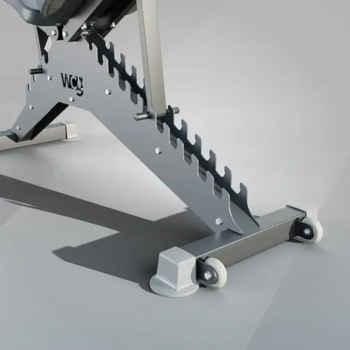 Регулируемая скамья для тренировок WCG Blade: жим, пресс, 300 кг, 12 положений спинки
