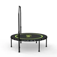 Фитнес батут для дома WCG Rebound Jumper с ручкой: кардио тренировки, 120 кг, 126x112 см