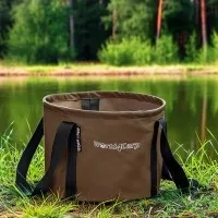 Мягкое ведро для рыбной прикормки без крышки World4Carp Soft Bucket Coyote 14 л