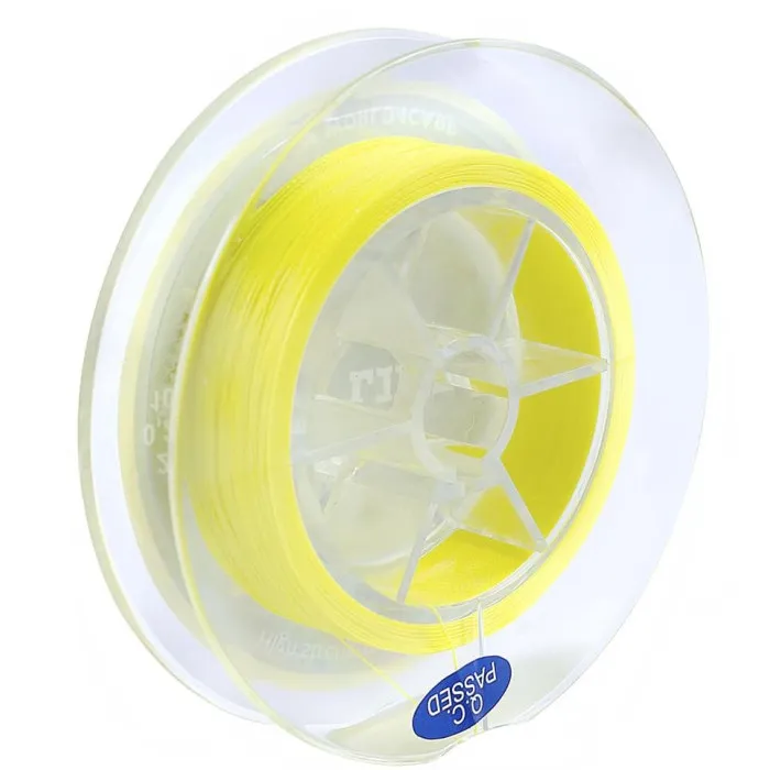 Шнур плетеный для рыбалки X Line PE 0,20 мм 150 м Yellow, рыболовная плетенка высокой прочности, желтый