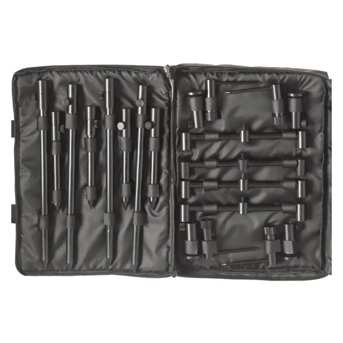 Набір стійок та буз барів World4Carp Universal MAX 4 (алюм, 4 вудилища, 20-63см)