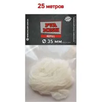 ПВА сетка для рыбалки 35мм, 25м, водорастворимая, для карпа, точечный прикорм