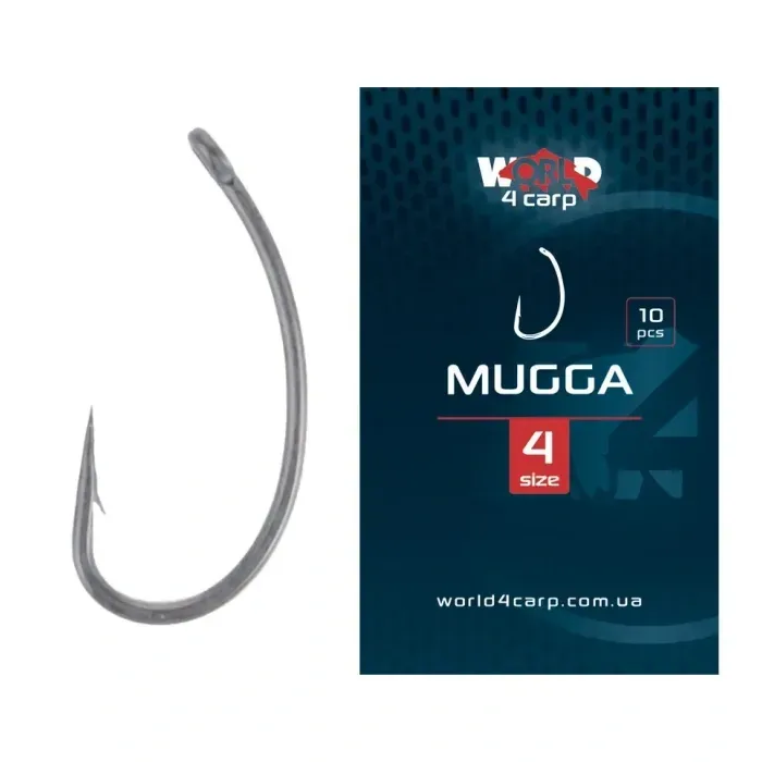 Карповый крючок W4C MUGGA (мугга) № 4