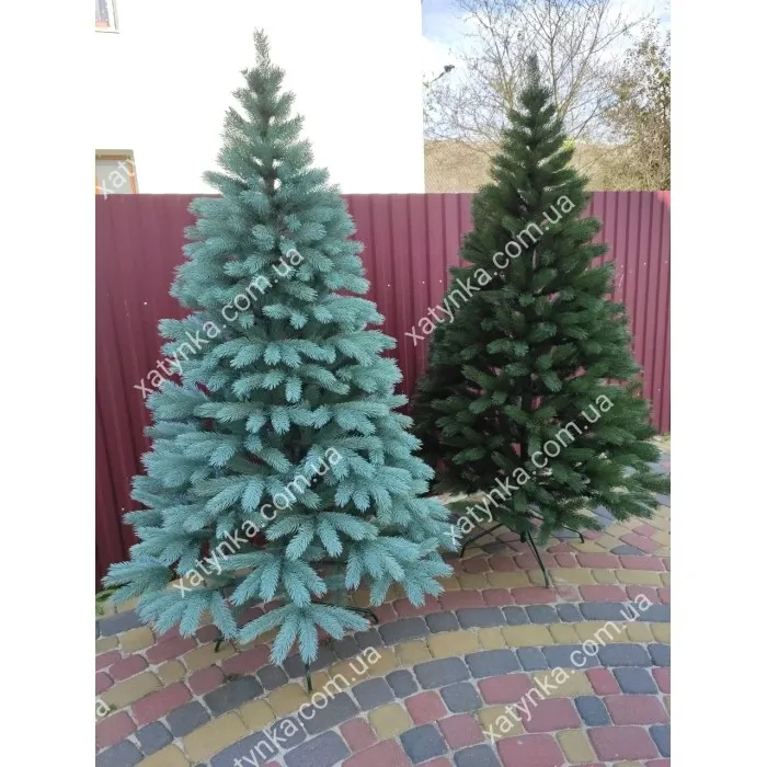 Лита ялинка Буковельська 1.50 м. блакитна // Штучна ялинка з пластику // Ялинка лита
