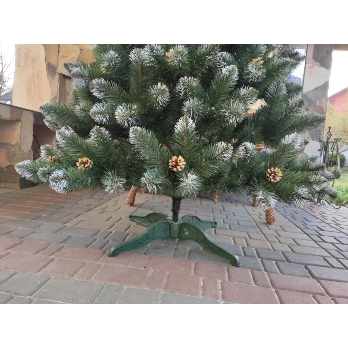 Искусственная елка 1.5 м. "Кармен" с золотыми шишками и жемчужинами. Декоративная елка