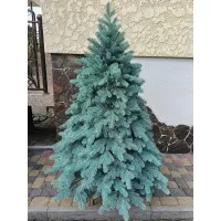 Искусственная елка 2.5 м. литая "Элитная" голубая. Декоративная елка