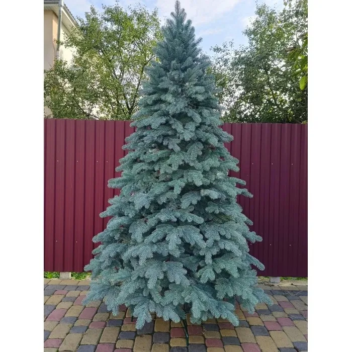 Литая елка искусственная 2.5 м. "Ковалевская" голубая. Декоративная елка